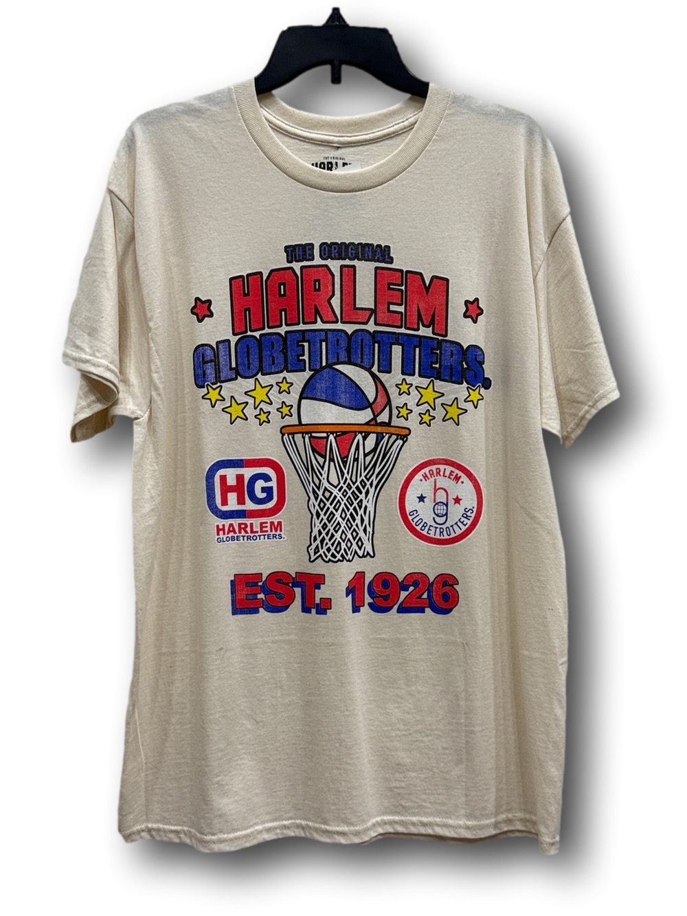 The Original Harlem Globetrotters Basketball Graphic T-Shirt - Size Large - NWT